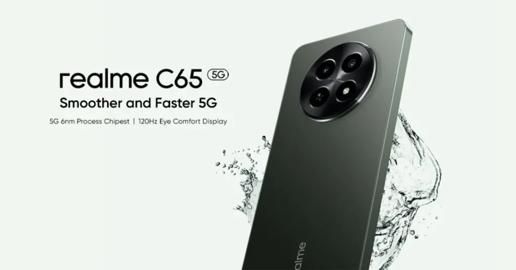 Realme C65 5G เปิดตัวแล้ว! สมาร์ตโฟน 5G ความละเอียด HD+ รีเฟรชเรต 120Hz ระดับกลาง สุดคุ้ม